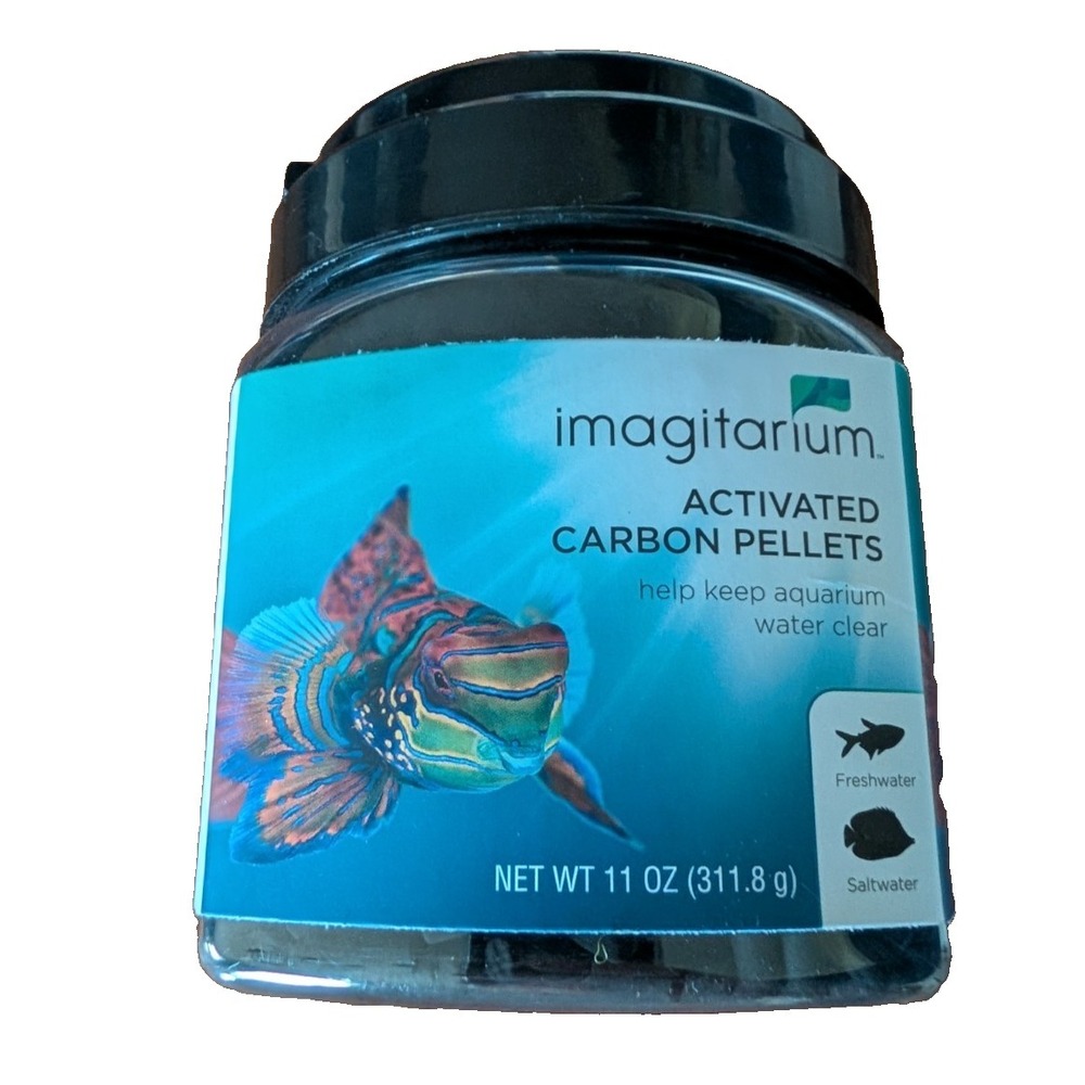 Activated Carbon Pellets Aquarium Filtration Fresh or Salt Water Aquariums 11 oz